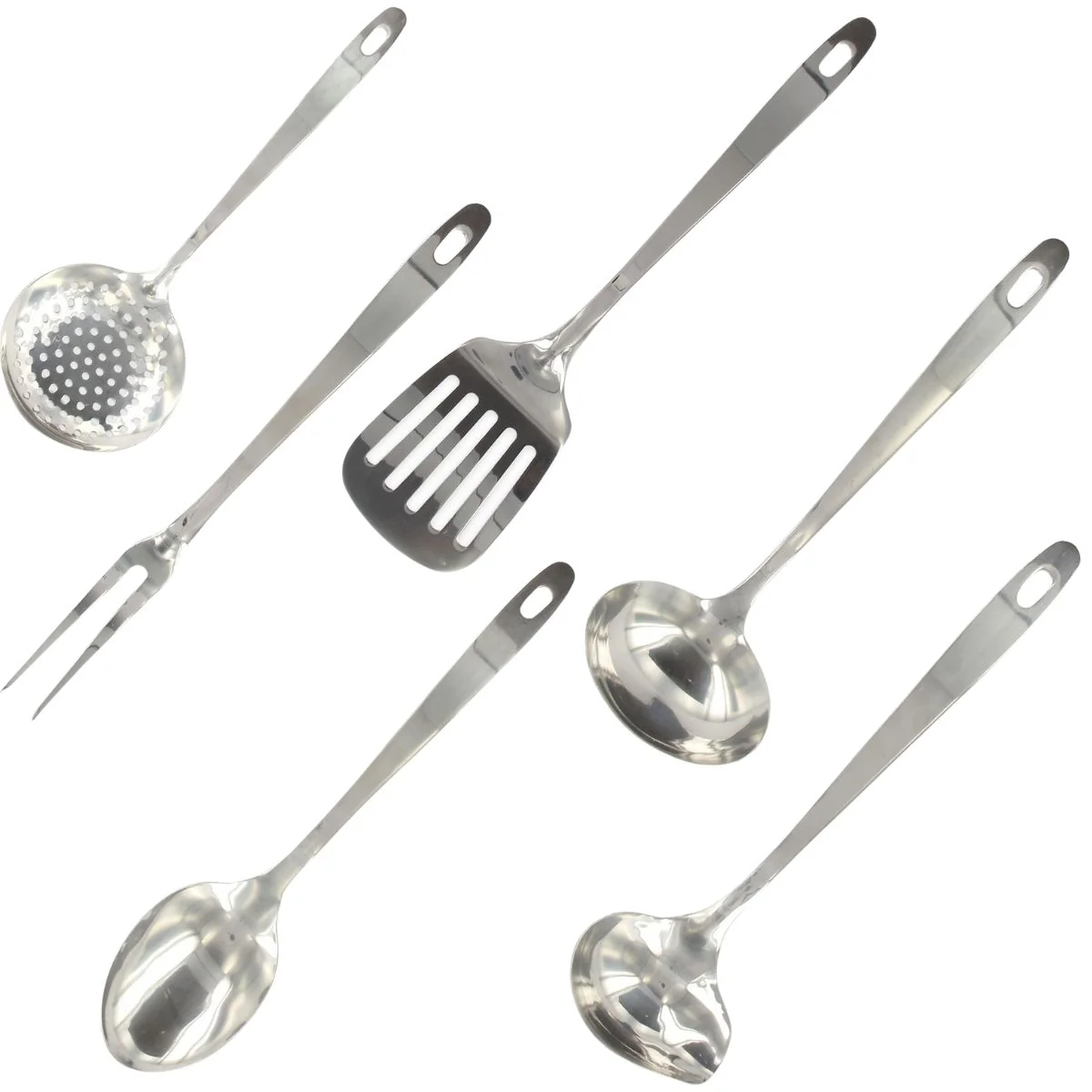 Ensemble ustensiles de cuisine 6 pices inox Fackelmann Oxford ref 9990650