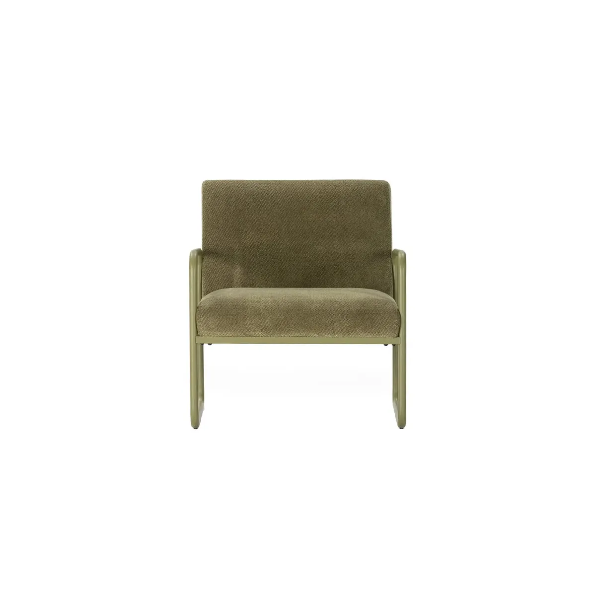 Chaise pieds en métal Moutarde - vue 3