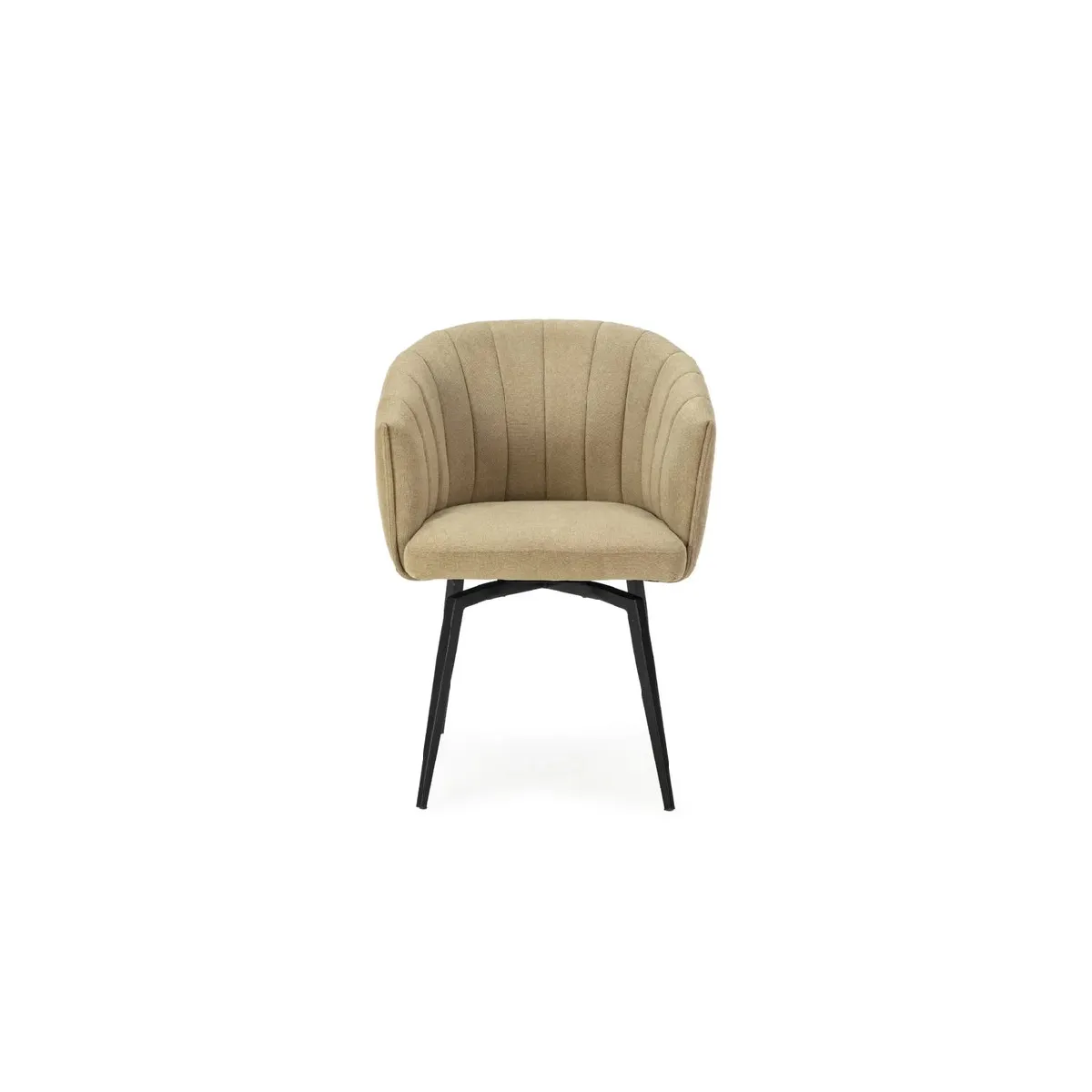 Chaise pieds en métal Moutarde - vue 6