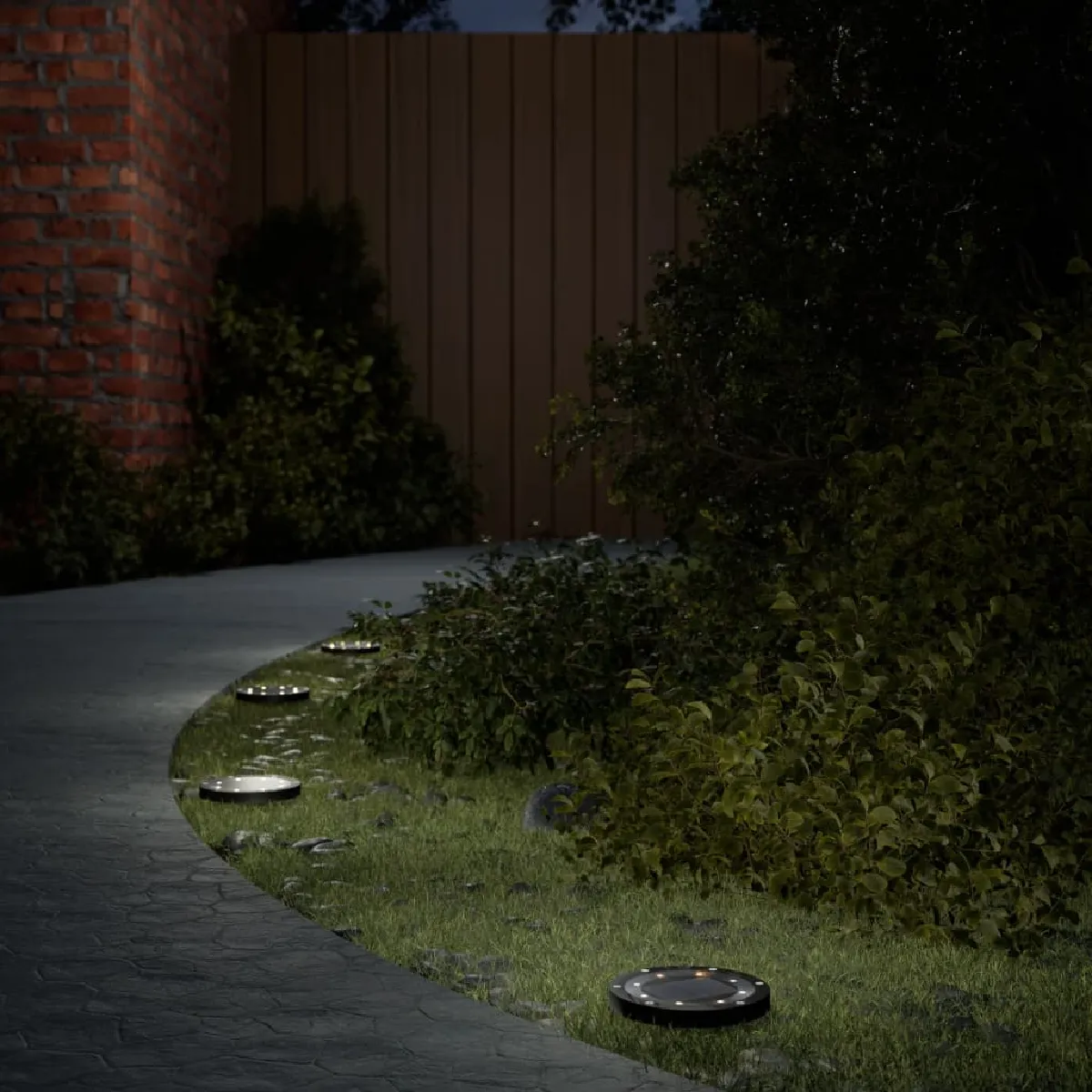 vidaXL Lampes solaires de sol et piquets de sol extérieur 12 pcs éclairage solaire au sol éclairage de paysage solaire à 4008201