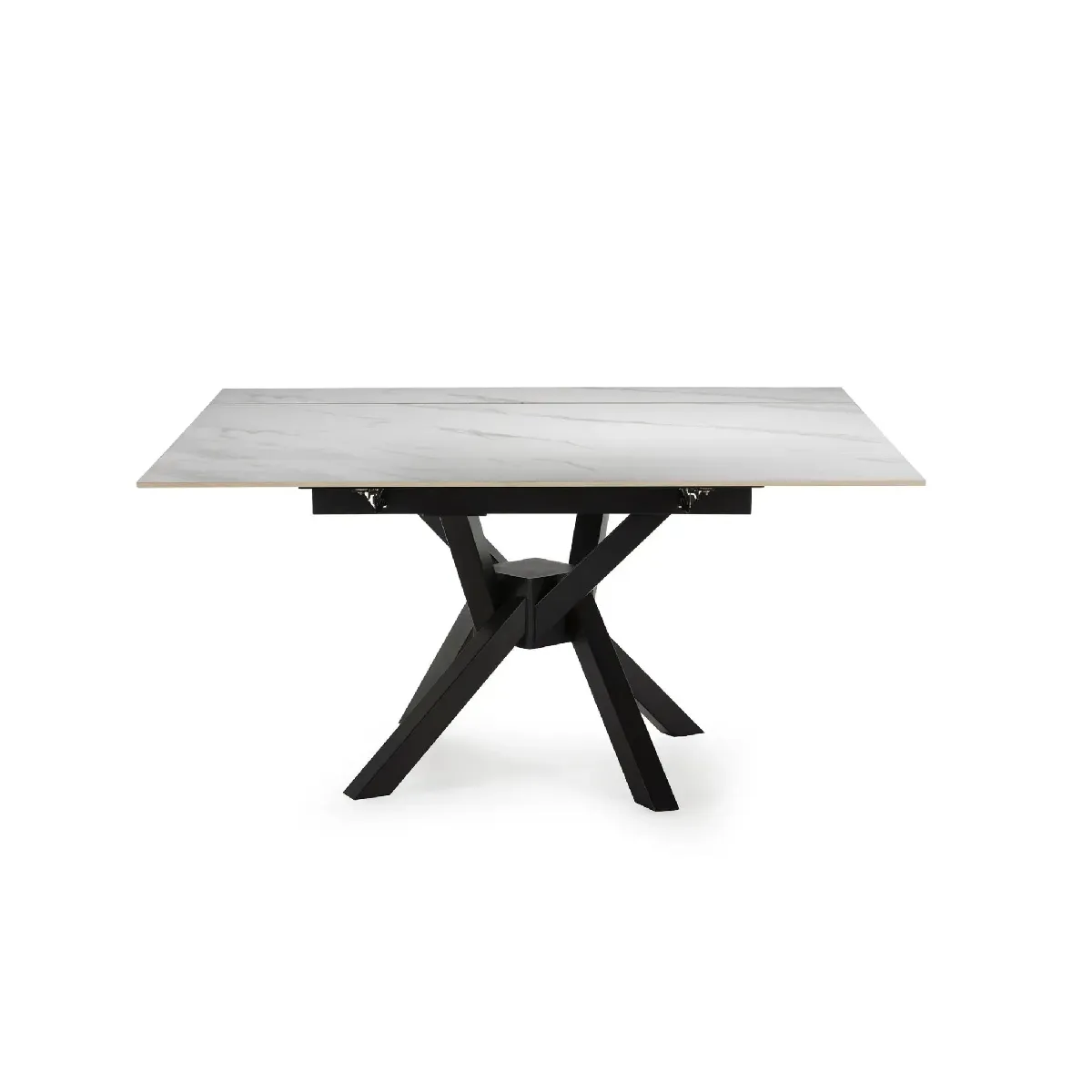 Meilleurs prix pour Table à manger extensible 90 à 150 cm en pierre frittée - Blanc