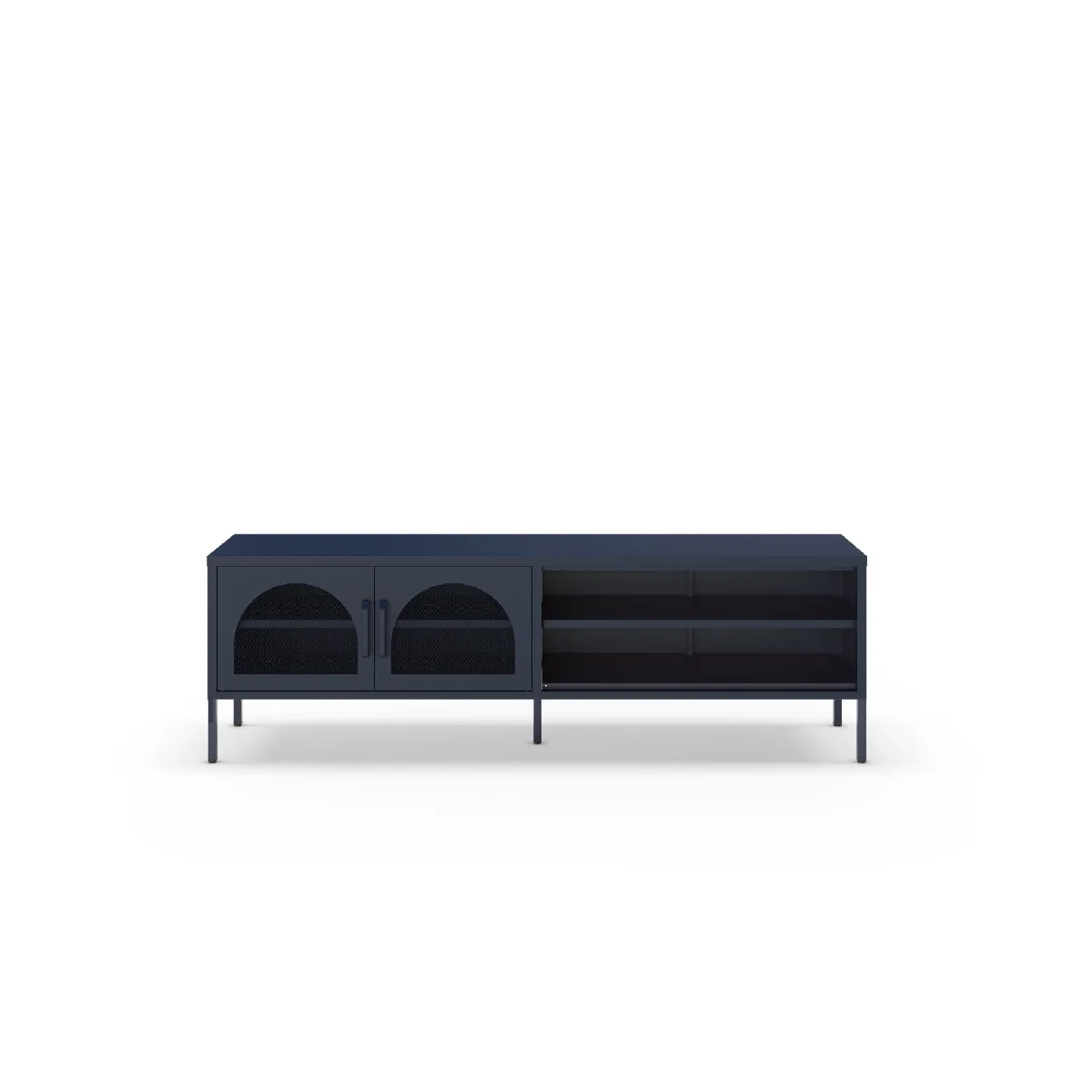 Meuble TV 160 cm en métal - vue 2
