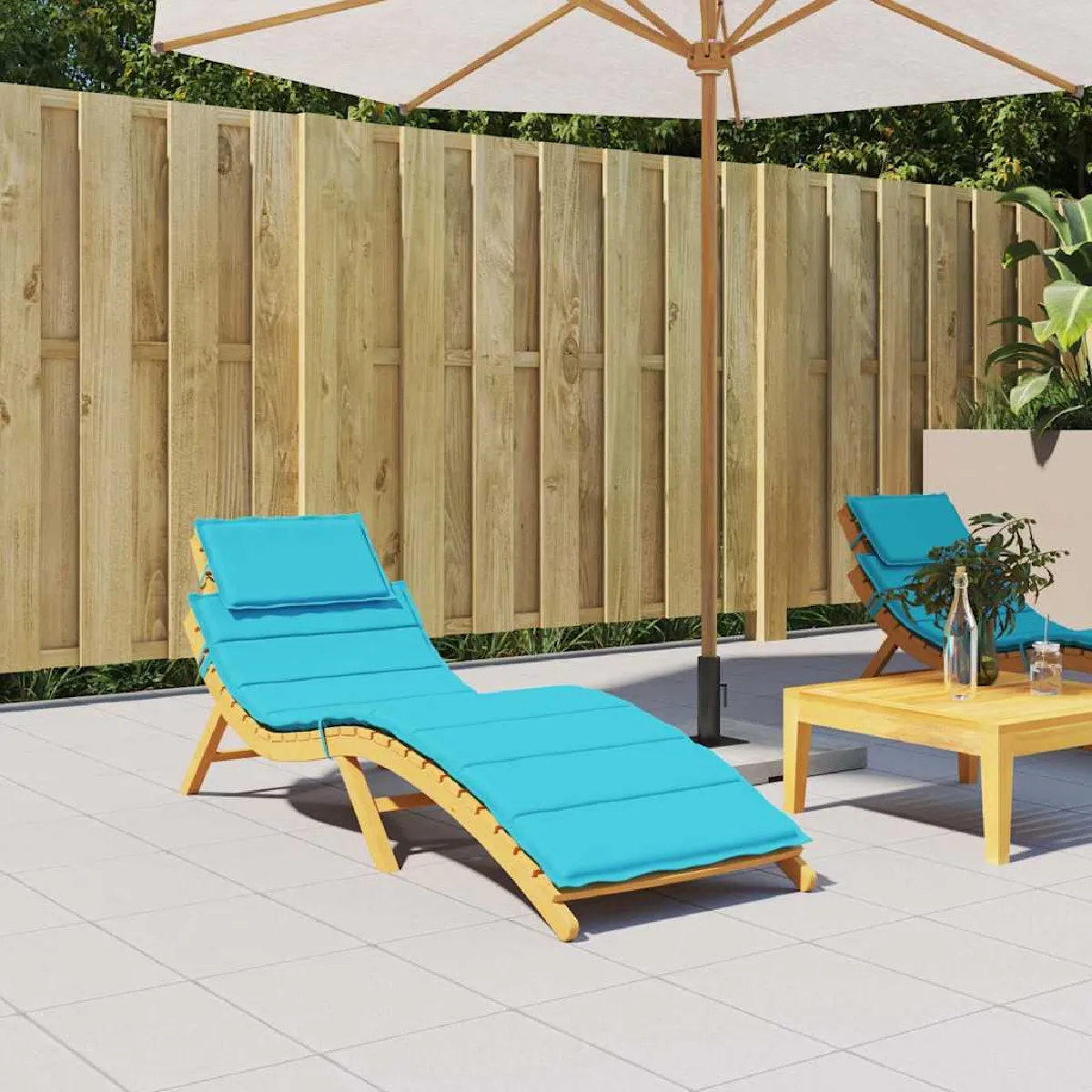 Non Communiqué Turquoise Vidaxl Coussin De Chaise Longue Tissu Oxford, Coussin, Coussin De Siège, Coussin De Patio, Coussin D'extérieur, Coussin De Jardin - Image 3