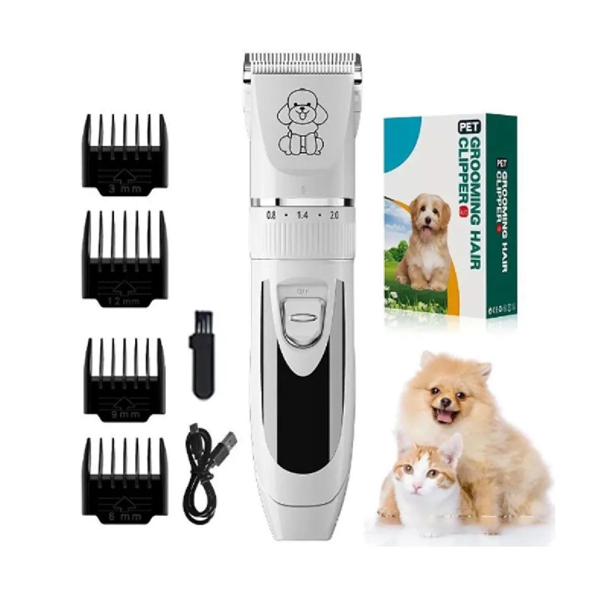 Meilleurs prix pour Tondeuse électrique pour animaux de compagnie avec tête de coupe en céramique épaisse