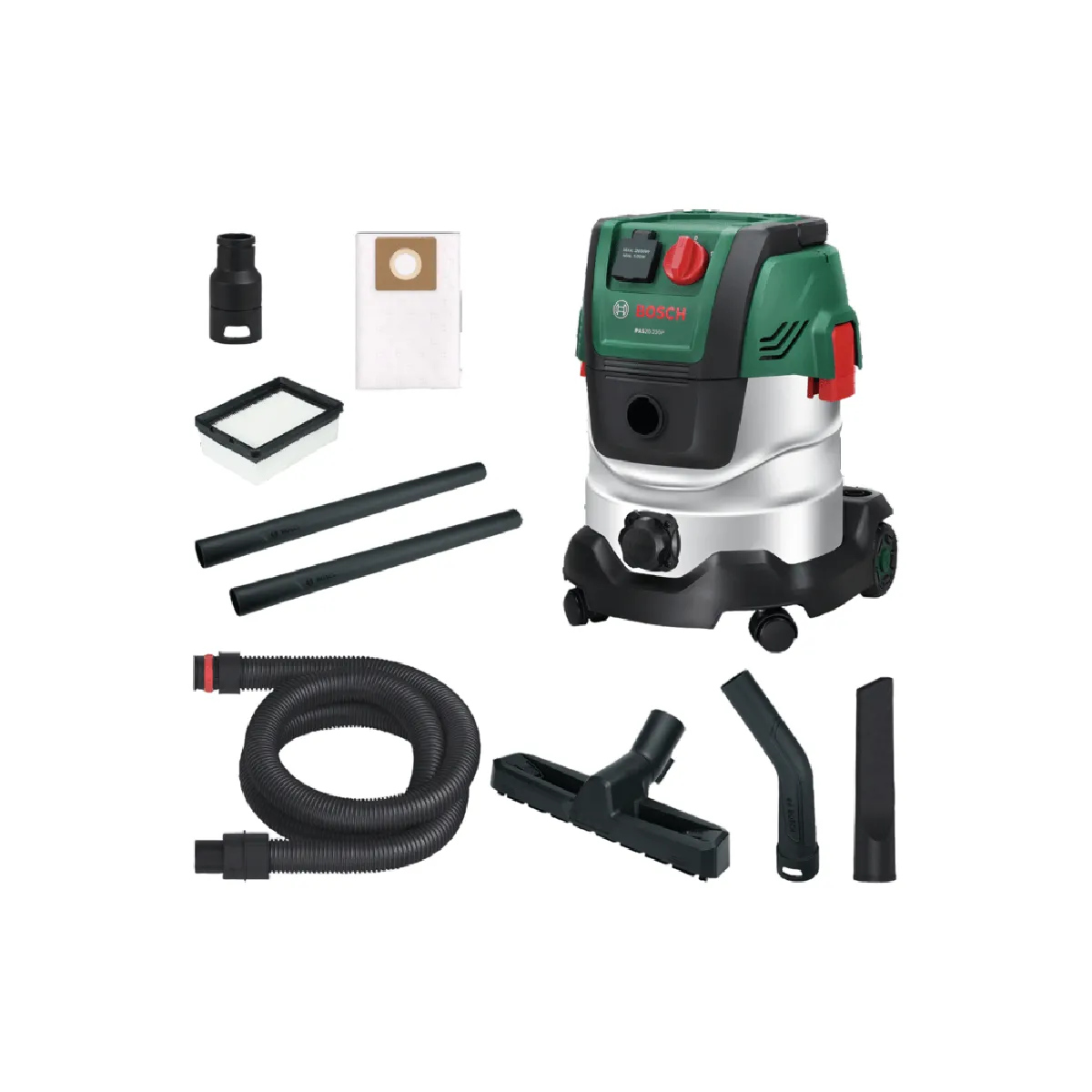 Aspirateur Universel Bosch PAS 20-220PRS – 1200 W, Réservoir 20 L, 220 mbar