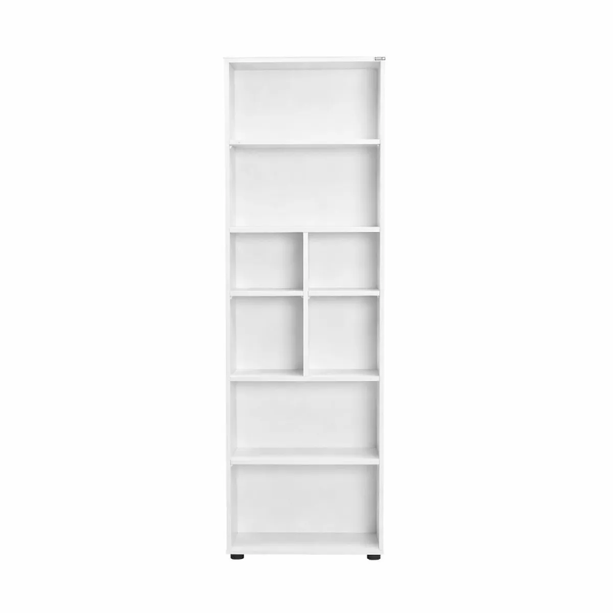 Biblioth&egrave;que haute 6 niveaux ouverts LIGNEA - Blanc
