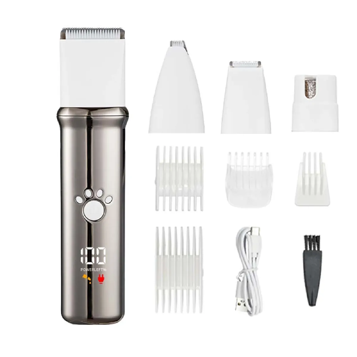 Comparer les prix de Tondeuse électrique 4-en-1 pour animaux : Kit de toilettage professionnel pour chiens et c