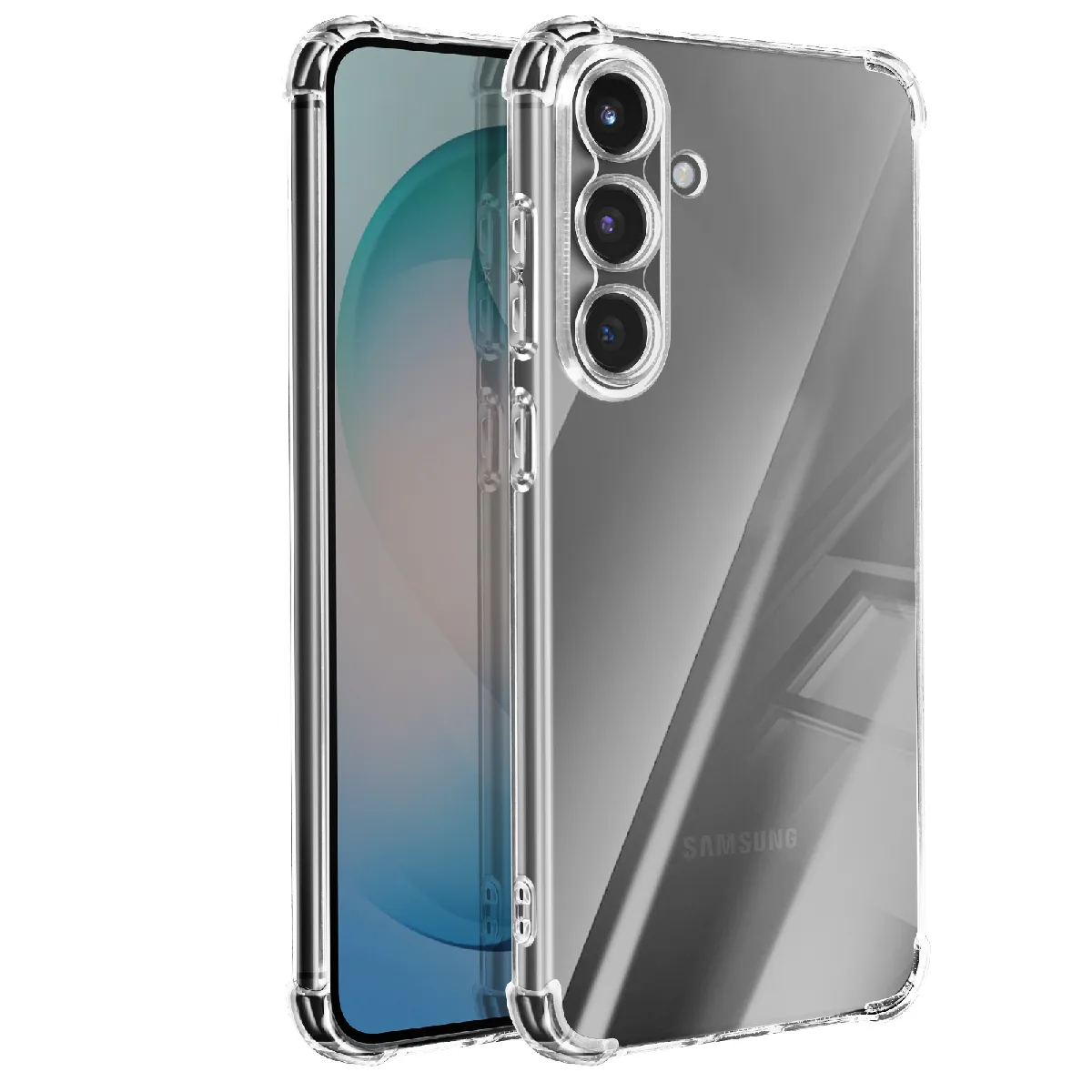 Avizar Coque Pour Galaxy S26 Plus En Silicone Souple Avec Coins Renforcés Transparent