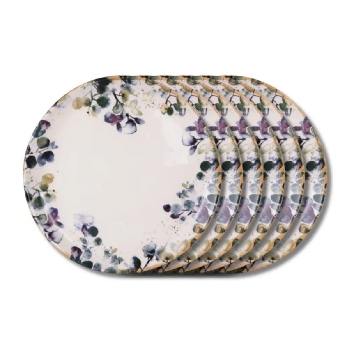 TABLE PASSION Assiette Plate Garden 27,5 Cm (Lot De 6)