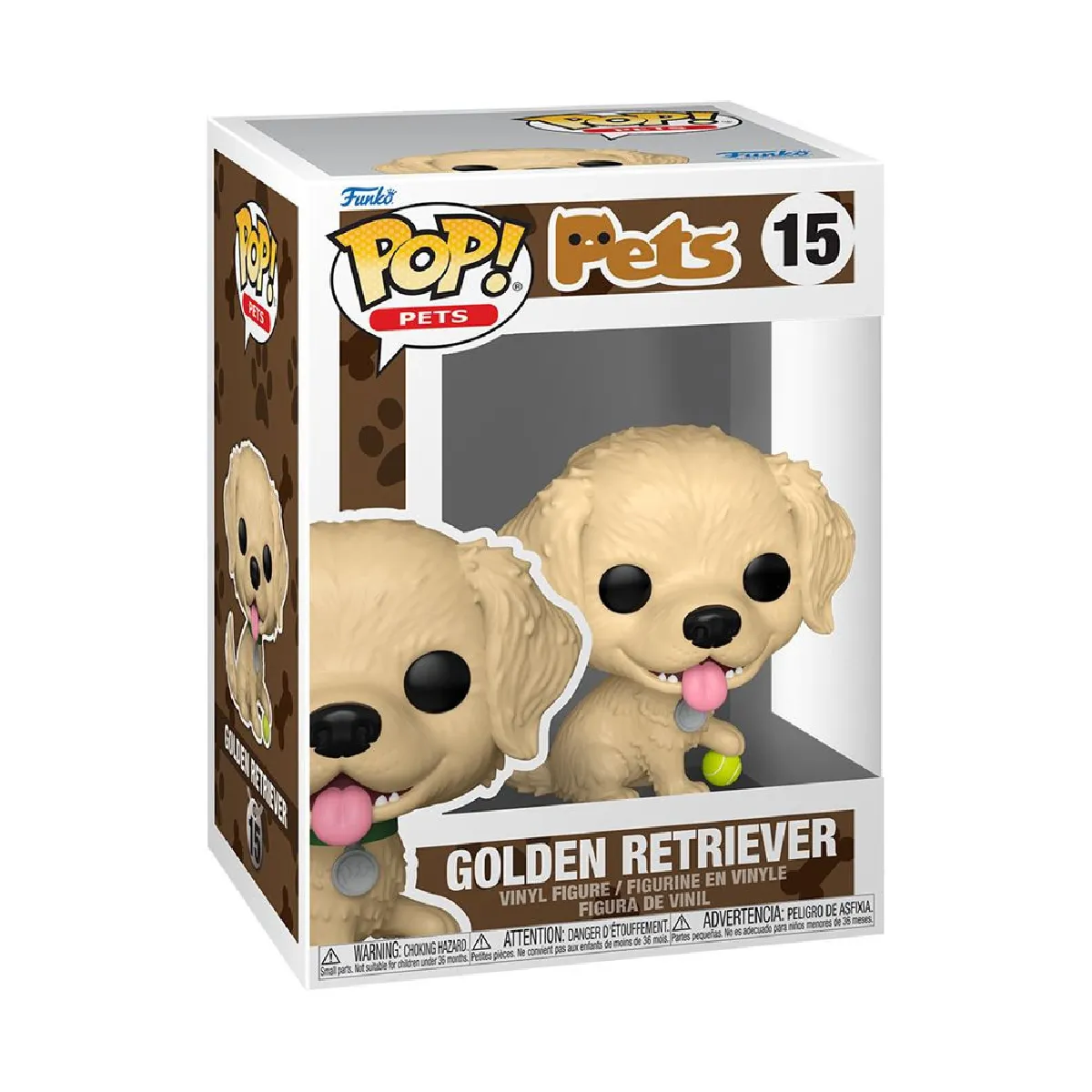 Figurine Funko Pop Pets Golden Retriever - vue 4