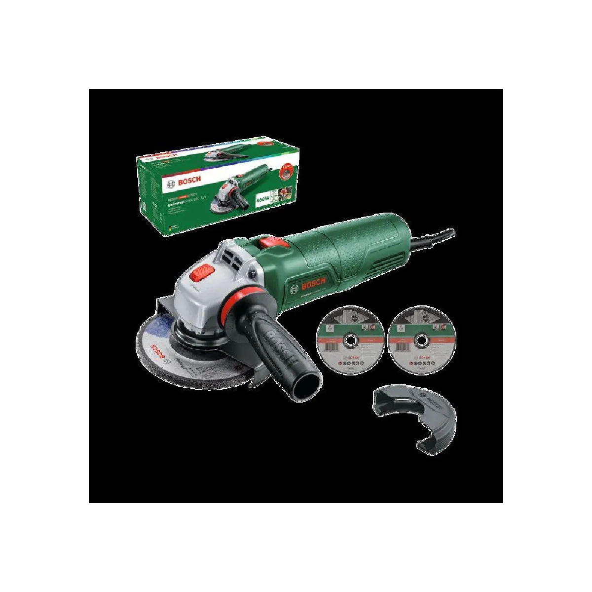 Meuleuse filaire Bosch UniversalGrind 850 125 + 2 disques à tronçonner 1 disque à meuler - vue 3