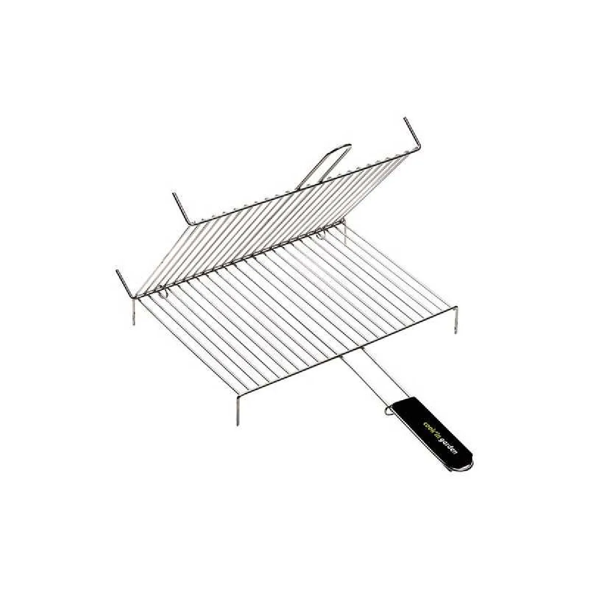 Cook'in Garden Noire Cook In Garden Gr015 Grille Double 40 X 30 Cm - Poignée