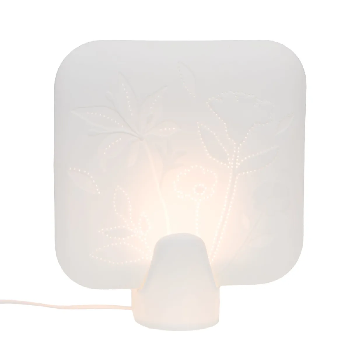 Amadeus Lampe Billie en porcelaine - Blanc