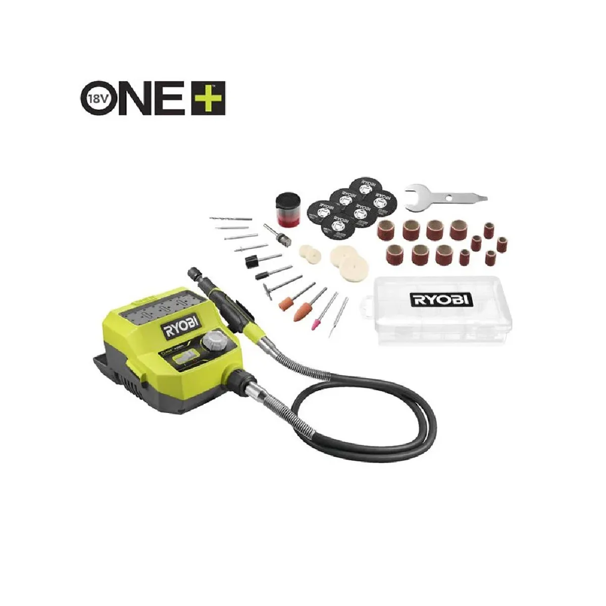 Mini outil multifonction RYOBI 18V 4 000 35 000 trmin Livré avec 35 accessoires - vue 2