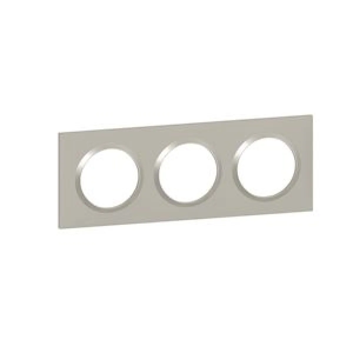 LEGRAND - Plaque Dooxie - 3 postes - Entraxe 71mm - Plume - Image 3