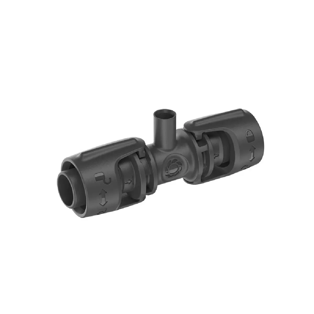 GARDENA 13206-20 Dérivation en T - 13 mm - Gris foncé - Pack 5