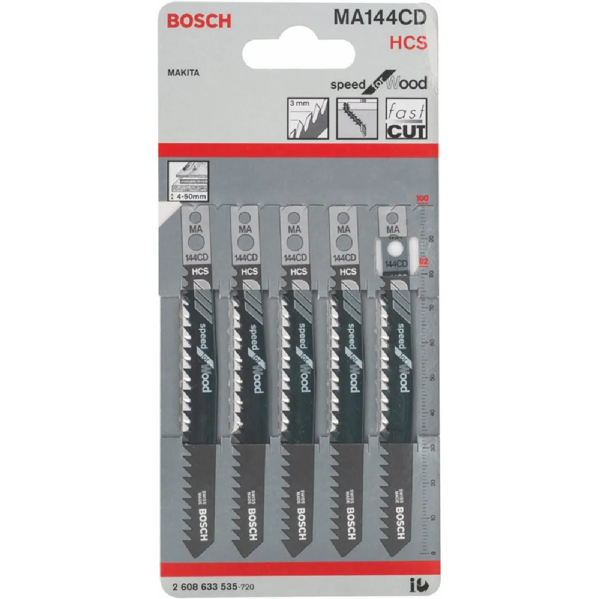 Bosch MA 144 CD 100 mm 5 pièces