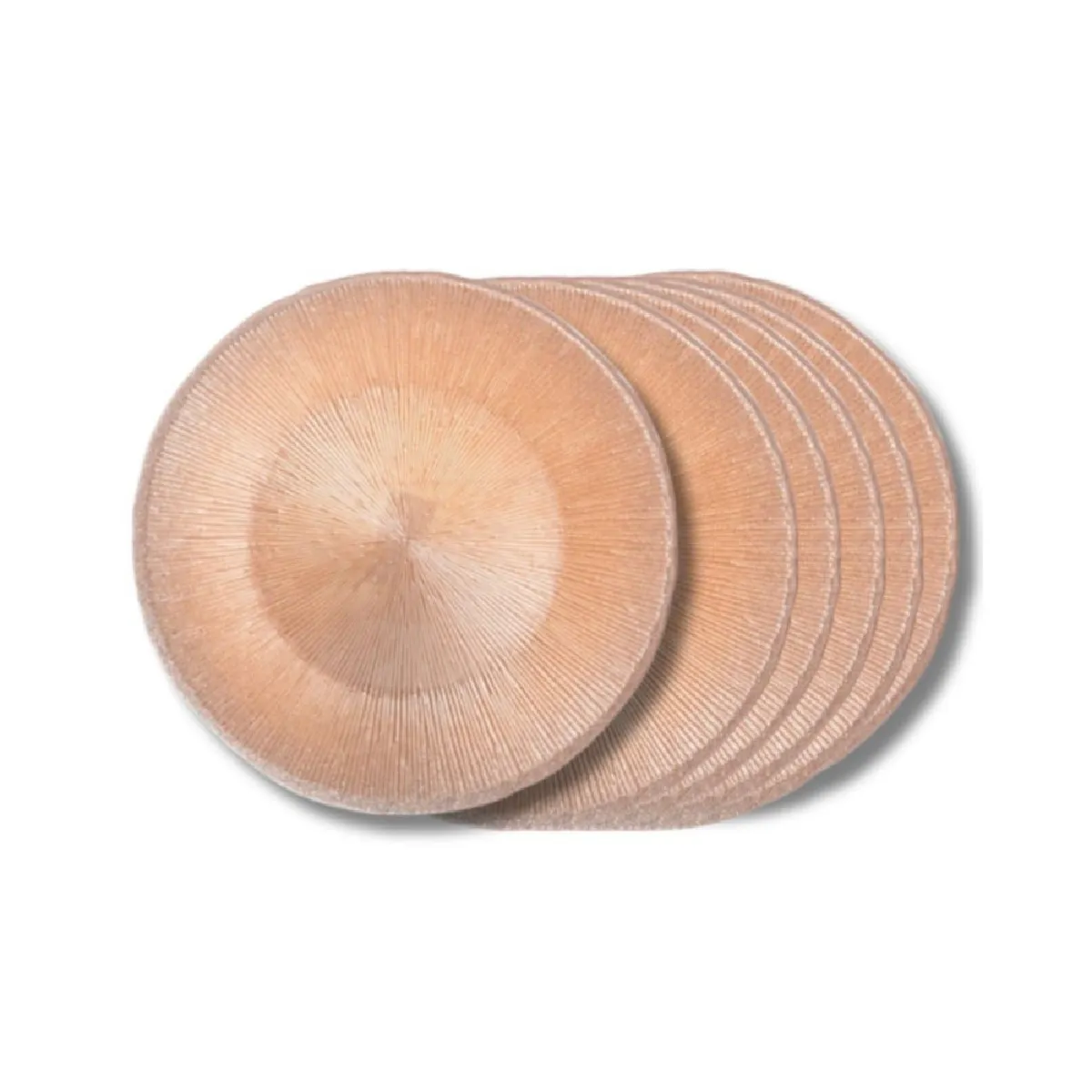 Assiette à dessert Glitter doré 21 cm (lot de 6)