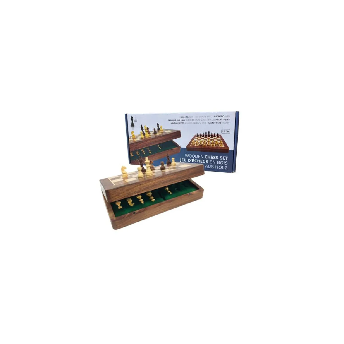 Professor Puzzle Multicolore Jeu Classique Echiquier Pliant - Image 2