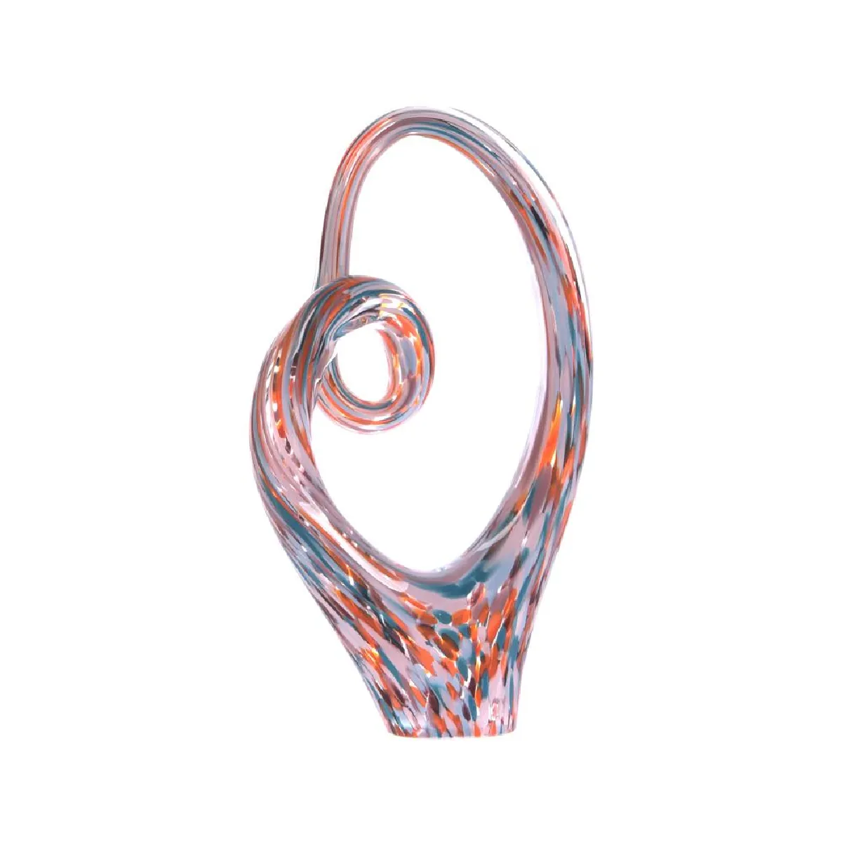 Table Passion Sculpture Lilly En Verre 25 Cm - Multicolore - Verre - Image 3
