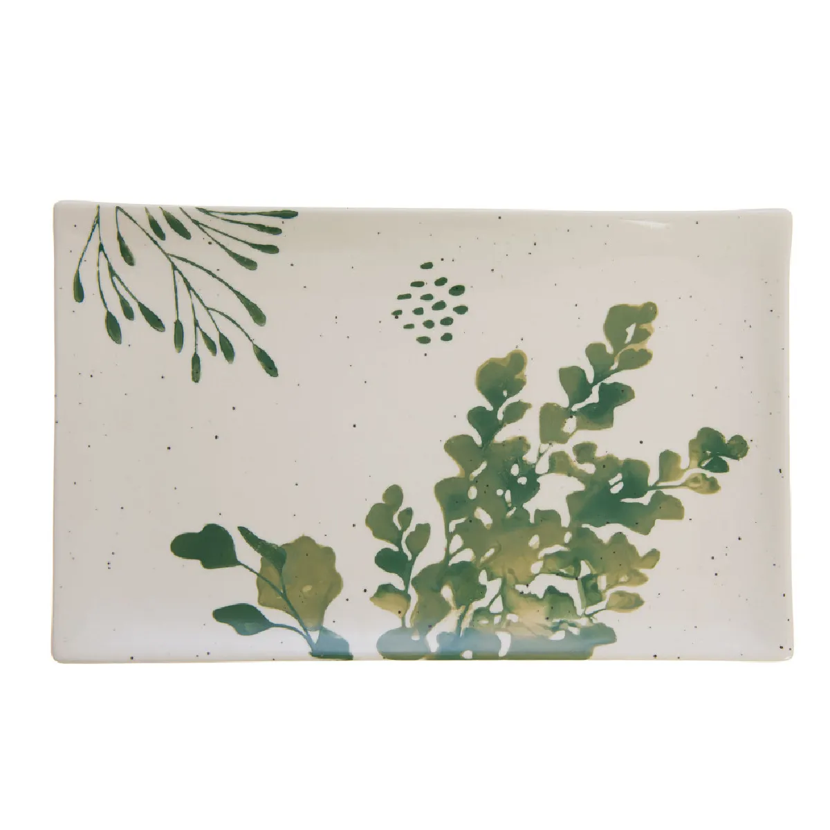 Amadeus Blanc Plat Rectangle Lison 32X20 Cm - Grès - Image 3