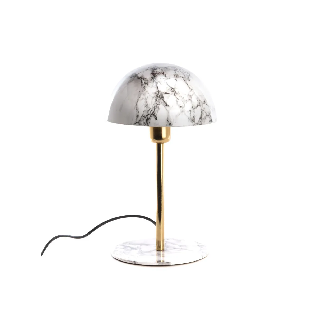 Non Communiqué Blanc Lampe Basile Marbré - Amadeus - Métal - Image 3