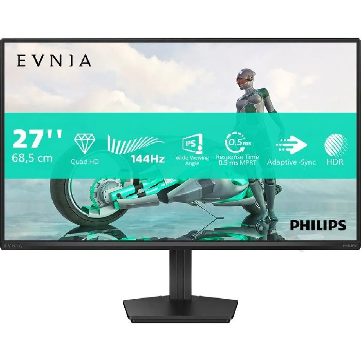 Philips Moniteur De Jeu - 27" - Qhd - 144Hz - Panneau Ips - 0.5Ms - 27M2n3500nf/00 5Ms