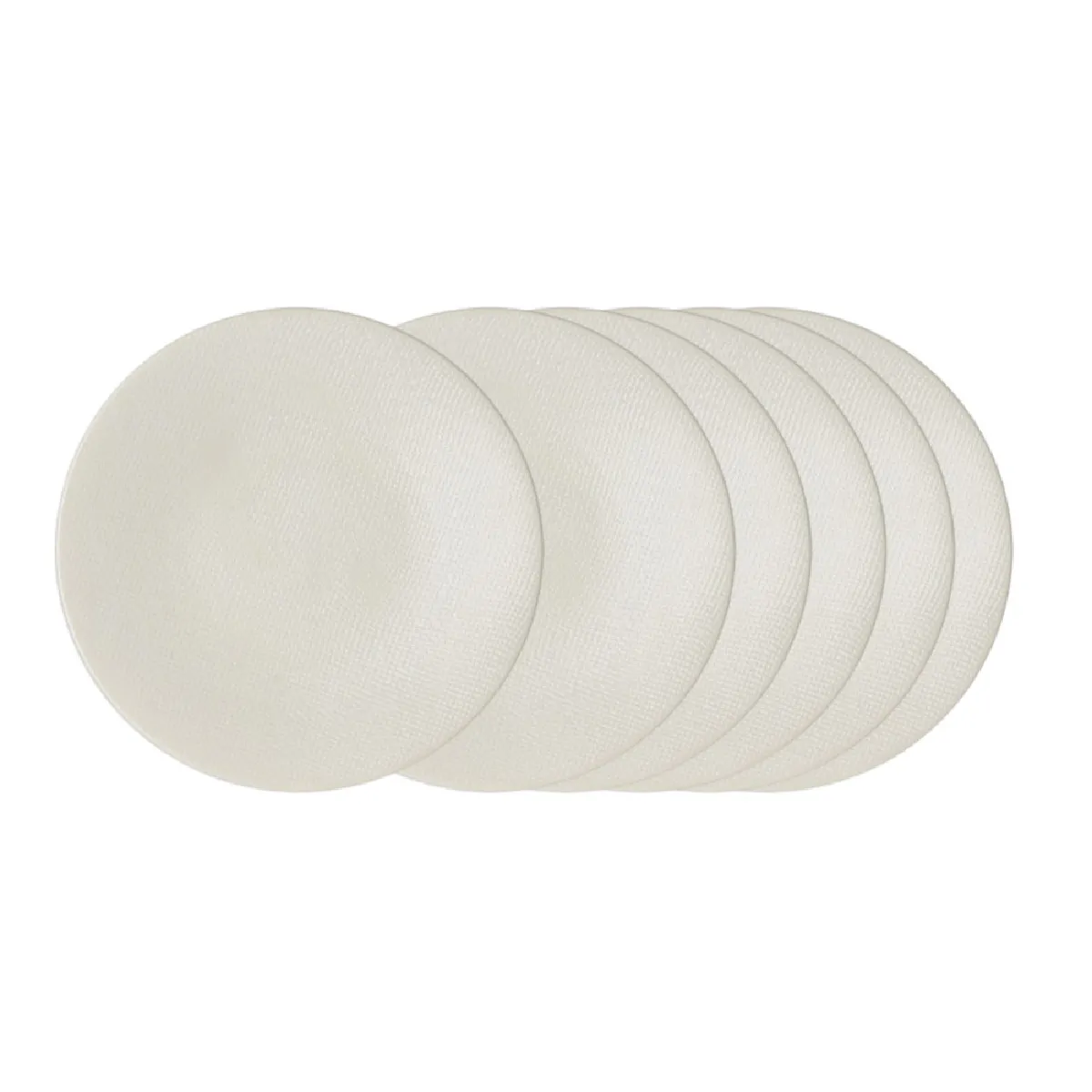 Assiette plate Vésuvio blanc 27 cm (lot de 6) grès 27 cm table passion - Image 3