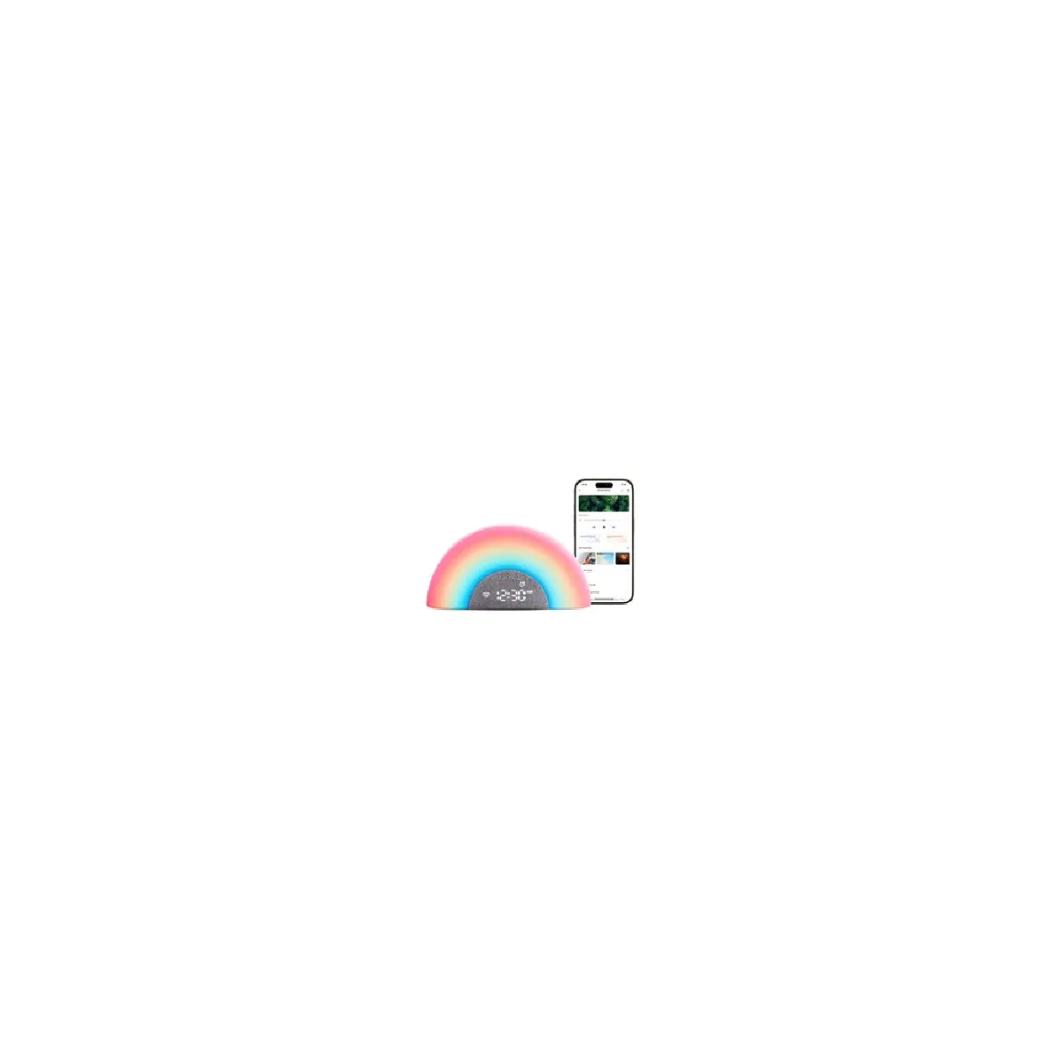 Momcozy Blanc/Gris Dreamsync Rainbow