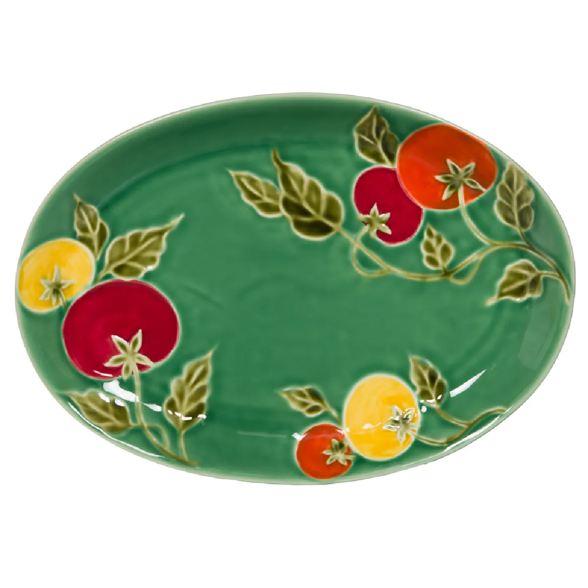 Plat ovale Pomodoro 35x24 cm grès 35.00x24.00 cm - Image 2