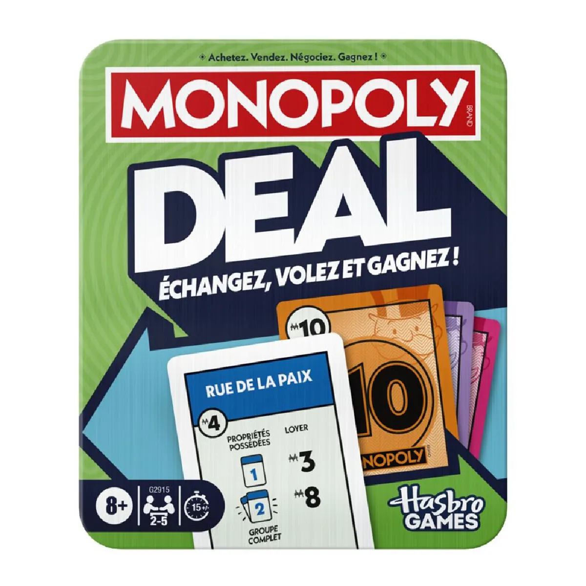 Jeu classique Hasbro Monopoly Deal - vue 3