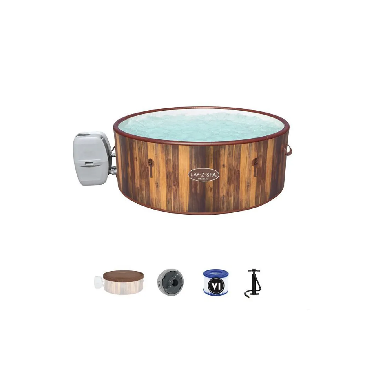 BESTWAY Spa gonflable rond Lay Z Spa® Helsinki Airjet™ 5 7 personnes Wifi - vue 3