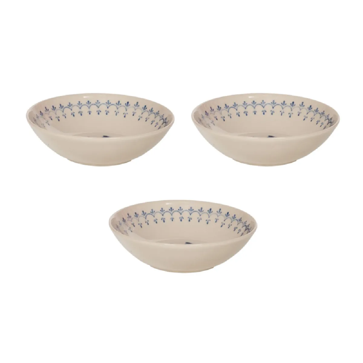Table Passion Bleue Coupelle Appoline 17 Cm (Lot De 3)