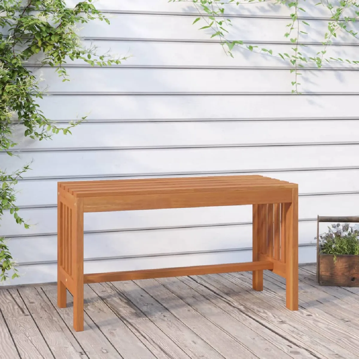 Vidaxl Banc de jardin 80 cm bois massif d'eucalyptus