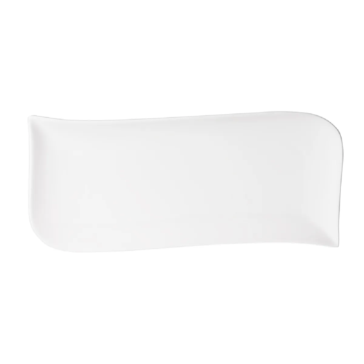Table Passion Blanc Plat Rectangle Melody 40X17 Cm - Porcelaine - Image 3