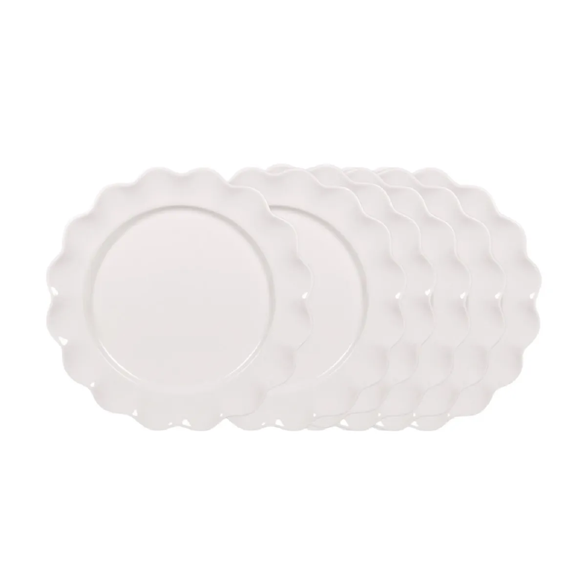 Assiette plate beige Agra 27 cm (lot de 6)