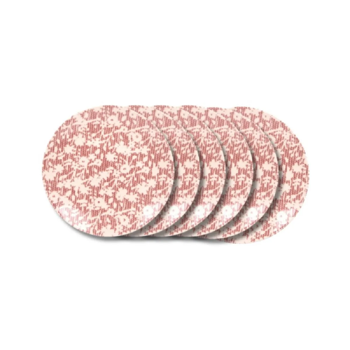 Assiette à dessert Léa rouge 21 cm (lot de 6)