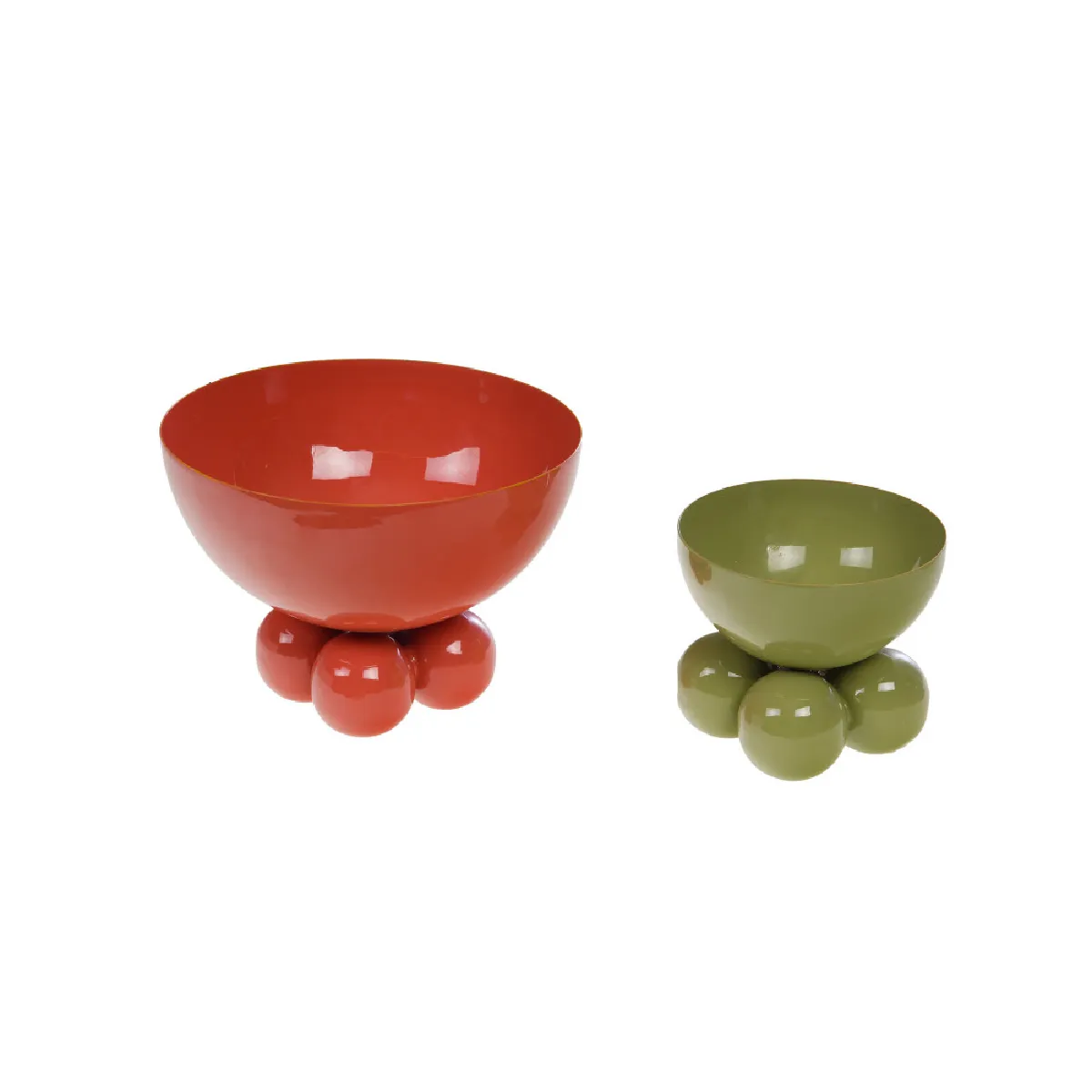 Set de 2 coupelles Lily en métal