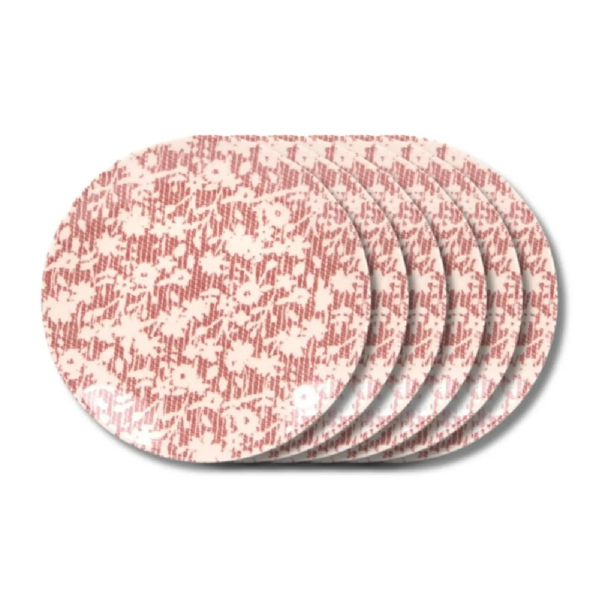 Assiette plate Léa rouge 27 cm (lot de 6)