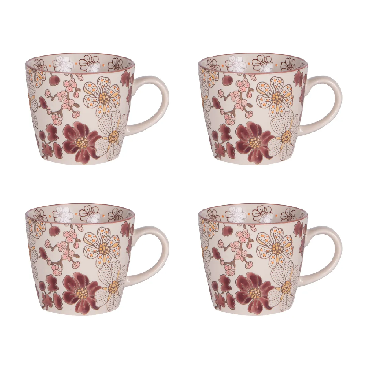 Table Passion Coffret De 4 Tasses Kiyo 36 Cl