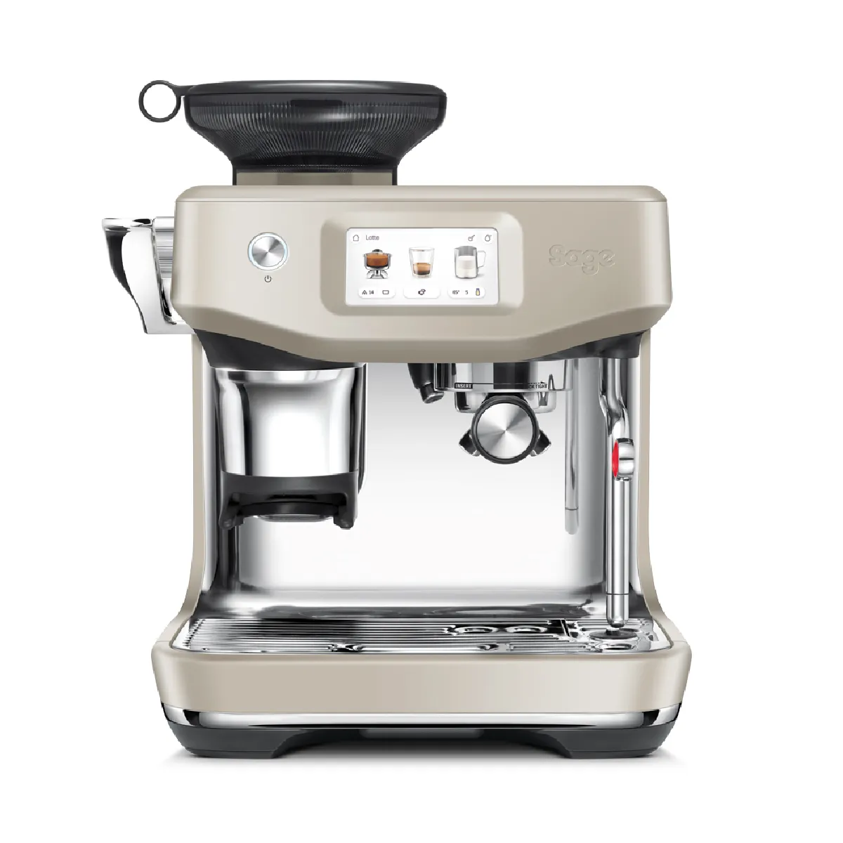 Machine à café à grain Sage The Barista Touch Impress Cold SES882 Amande avec système de chauffe ThermoJet et 14 recettes de café - Image 4