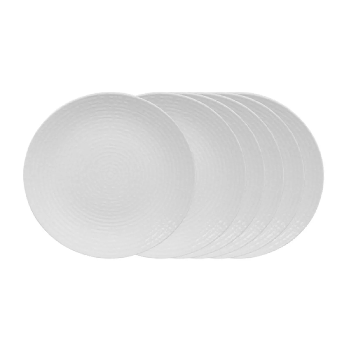 Non Communiqué Blanc Assiette Plate Ayra 27 Cm (Lot De 6) - Table Passion - Grès - Image 3