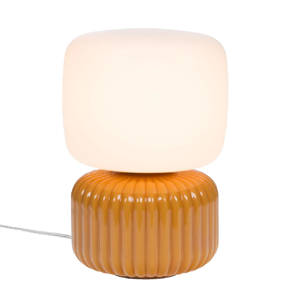 Amadeus Lampe De Chevet Ninon En Céramique Moutarde 30 Cm