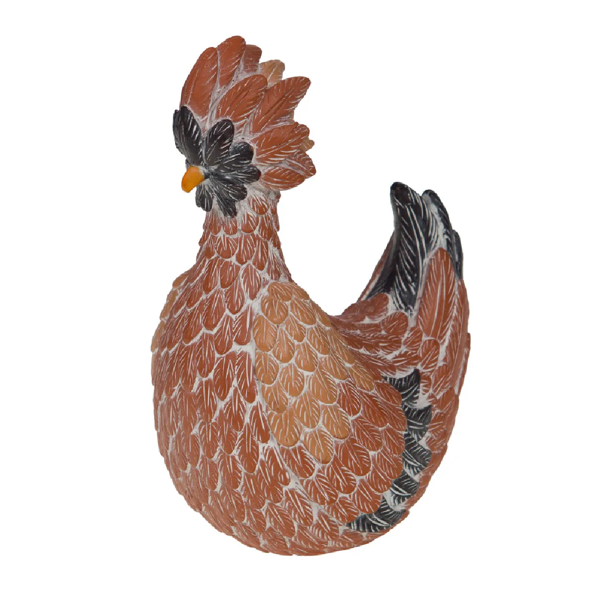 Non Communiqué Marron Statue : Poule Suzette - Amadeus - Résine - Image 2