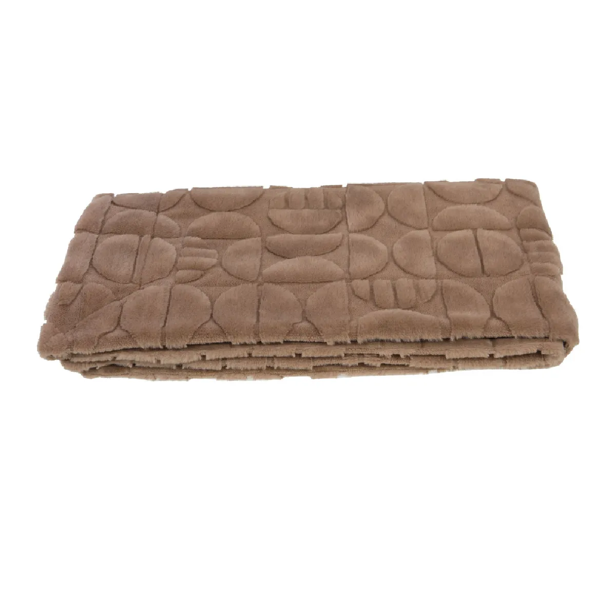 Non Communiqué Marron Plaid Mae Taupe 130X170 Cm - Amadeus - Polyester - Image 3
