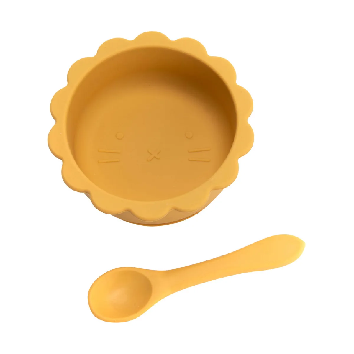 Amadeus - Coffret Repas Bébé - Silicone - Jaune - Image 3