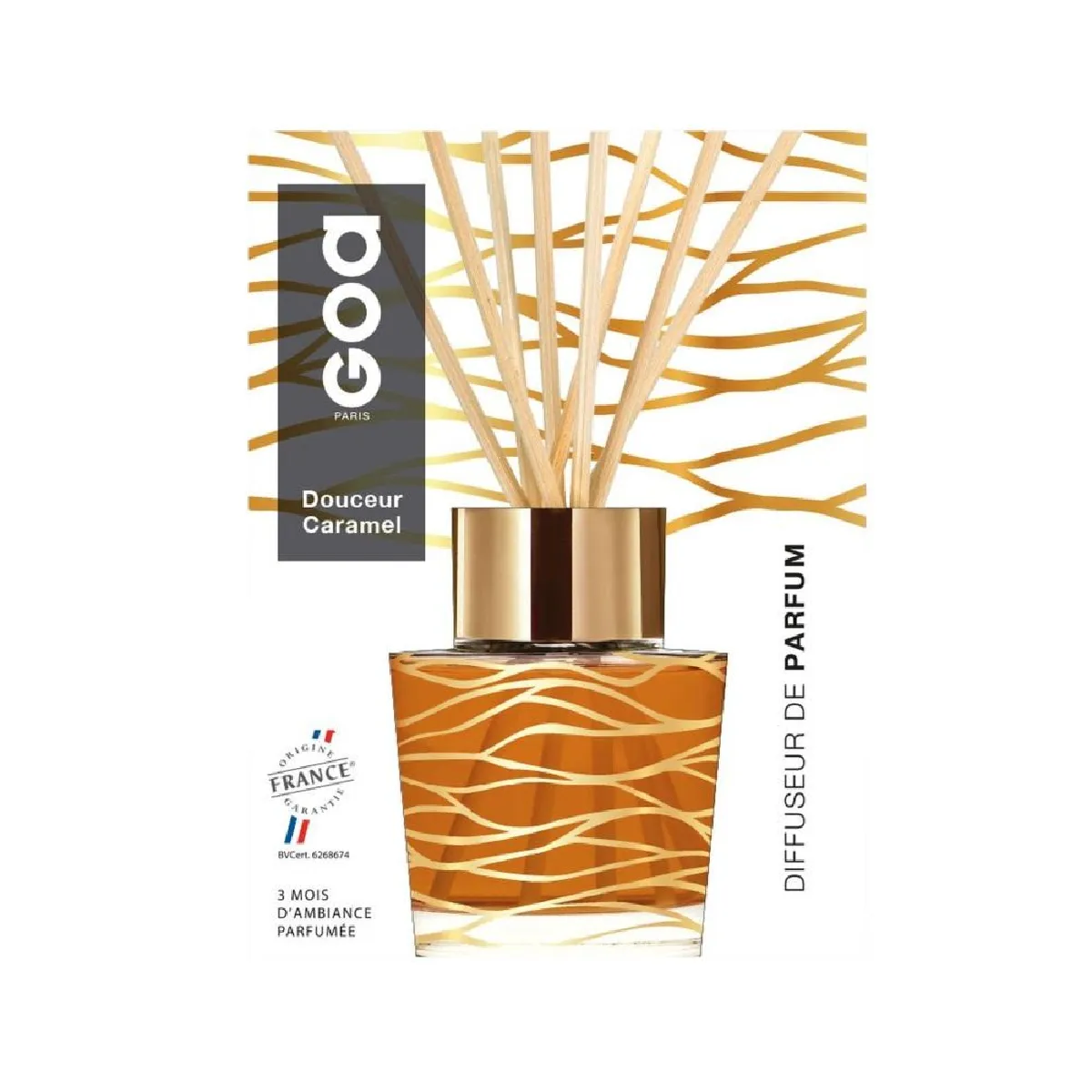 Goatier intemporel douceur caramel 200ml verre 8 cm goa - Image 2