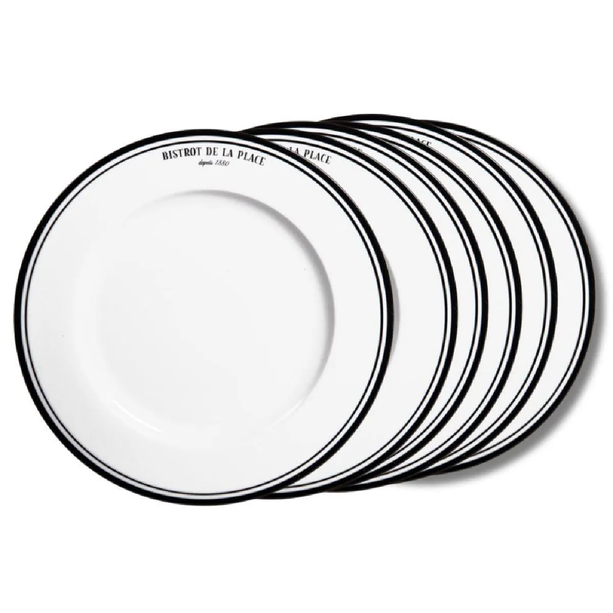 Table Passion Assiette Plate Bistrot 27 Cm (Lot De 6)