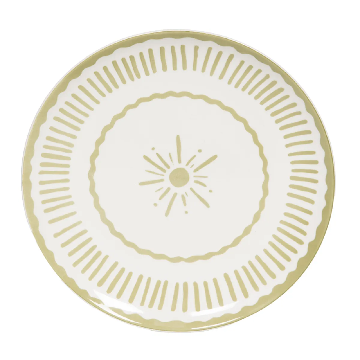 Assiette de présentation verte Tamara 33 cm