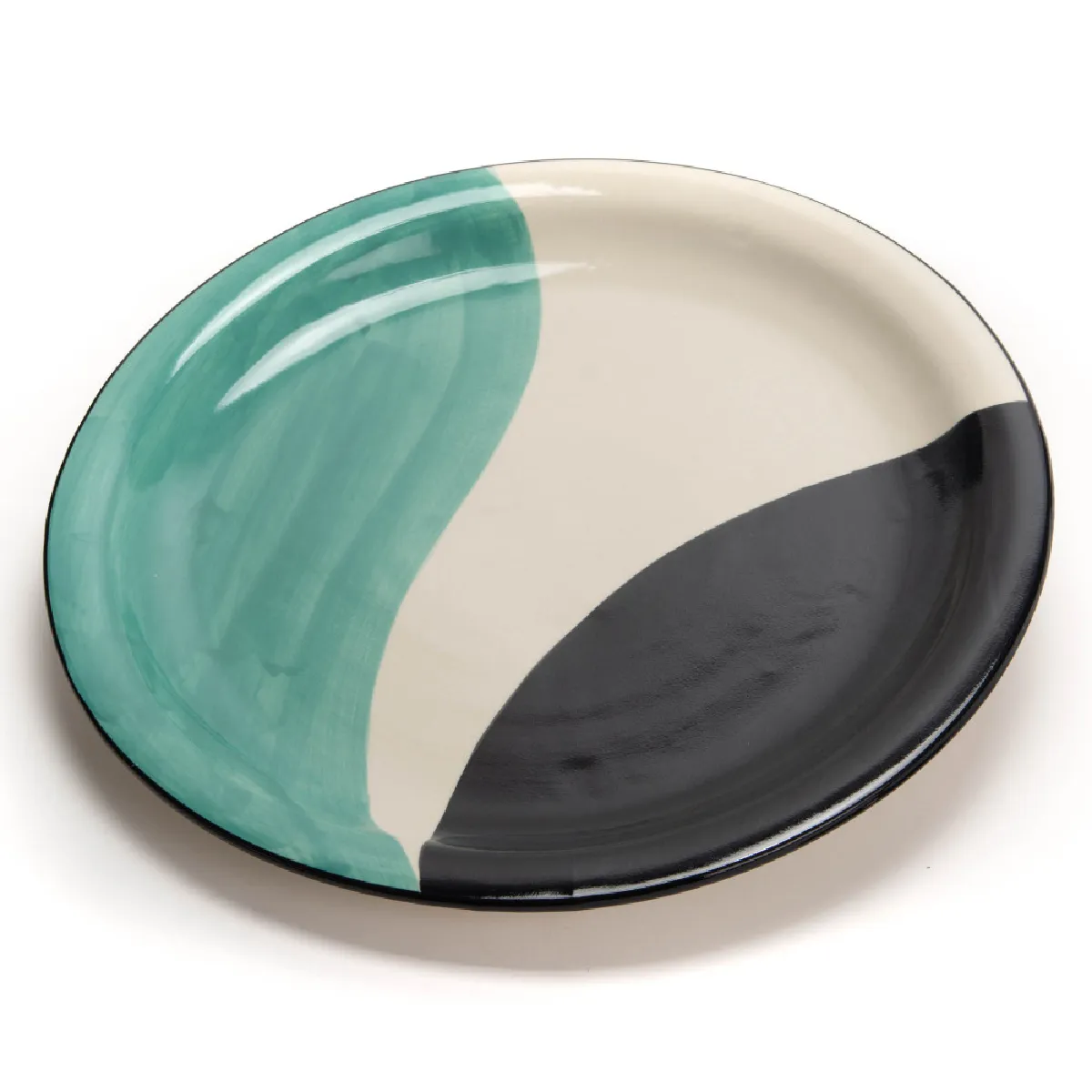 Non Communiqué Multicolore Assiette De Présentation Peps 35 Cm - Amadeus - Grès - Image 2